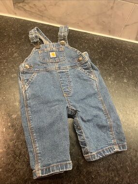 Carhartt Classic Light Blue Denim Overalls for Kids